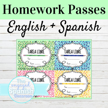 homework pass spanish class