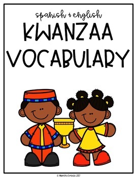 Preview of Spanish and English Kwanzaa Vocabulary