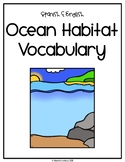 Spanish and English Ocean Habitat Vocabulary