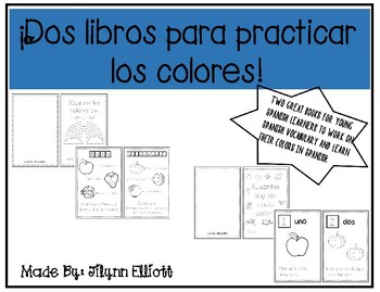 Preview of Spanish books on colors and counting