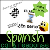 Spanish call & response to start and end classes (useful phrases)