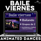 Spanish class bell ringers, brain breaks Baile viernes ani
