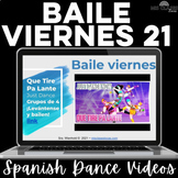 Spanish class dance brain break baile viernes Google Slides 21 