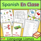 Spanish classroom vocabulary - En Clase - back to school a