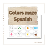 Spanish colors maze