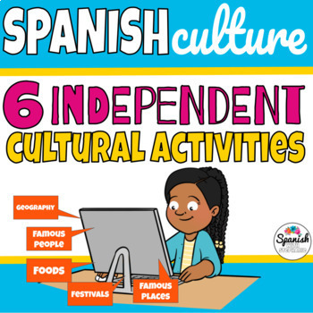 Preview of Spanish speaking countries cultural + holiday activities independent online work