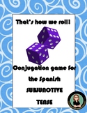 Spanish dice game for conjugation: SUBJUNCTIVE Tense That'