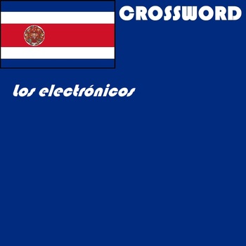 Preview of Spanish español Emergency Sub Plans - los electrónicos vocab crossword puzzle