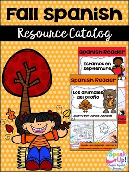 Preview of Spanish fall {el otoño} Resource Catalog ~ para la clase de español