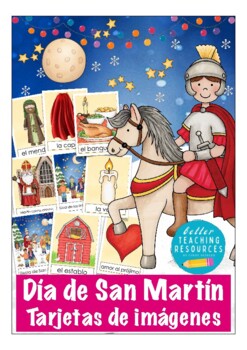 Preview of Spanish flash cards Día de San Martín vocabulario Español (Saint Martin´s Day)