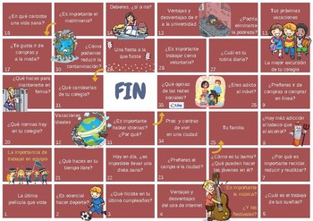 Preview of Spanish game for intermediate students