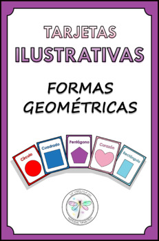 Preview of Spanish Geometrics Shapes Flash cards Tarjetas ilustrativas Formas geométricas