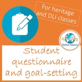 Spanish goal setting and questionnaire for heritage speakers