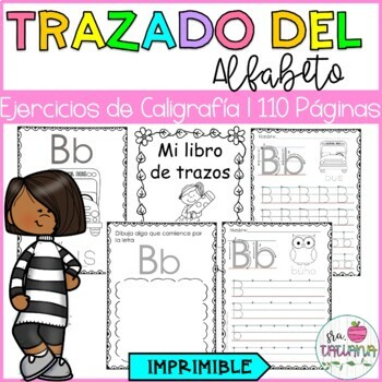 Preview of Spanish Alphabet Tracing Worksheets | Trazado del alfabeto