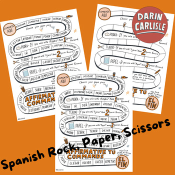 Preview of Spanish irregular and regular affirmative tu commands game boards no prep