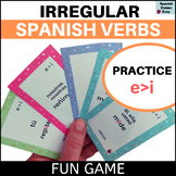 Spanish irregular verbs present tense E-I  FUN GAME