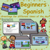 Spanish Greetings for different times of day lesson and resources