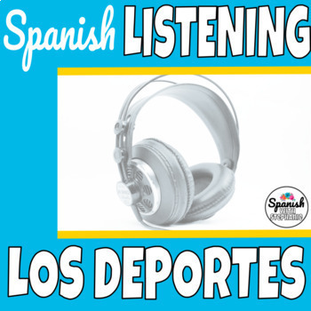 Preview of Spanish listening comprehension practice: Sports, Los deportes, fútbol, béisbol