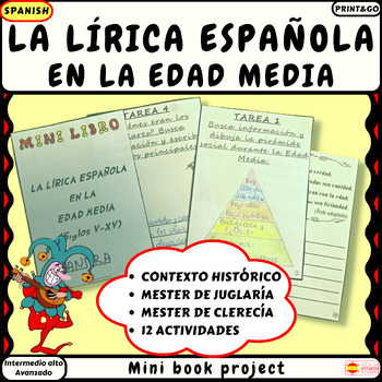 Preview of AP Spanish literature mini book project La lírica española en la Edad Media