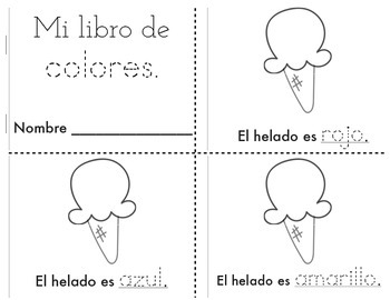 Mi libro de los colores para colorear  Spanish lessons for kids, Preschool  colors, Preschool spanish lessons