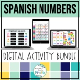 Spanish numbers 0-100 digital activity BUNDLE