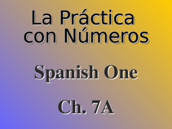 Spanish numbers practices for the Spanish student by La tienda de Miguel