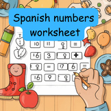 Spanish numbers worksheet