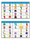 Spanish or English Bingo Cards for Colors, Animals, and Nu