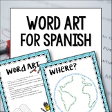 Spanish Word Wall Art Student vocabulary project