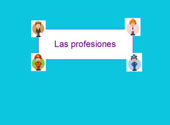 Preview of Spanish professions vocabulary flipchart