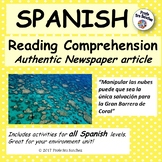 Spanish reading comprehension - "La Gran Barrera de Coral
