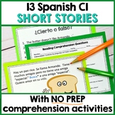 Spanish short stories w/ reading comprehension activities 