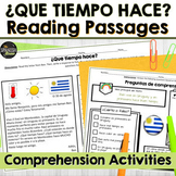 Spanish reading comprehension activities - Spanish weather