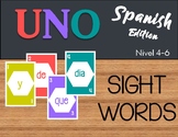 Spanish Sight Word UNO game: level 4-6