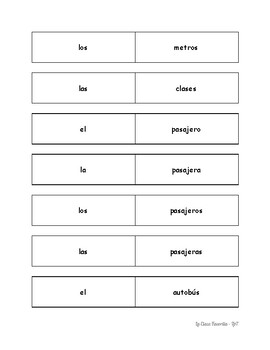 Spanish Singular And Plural Nouns By La Clase Favorita Tpt