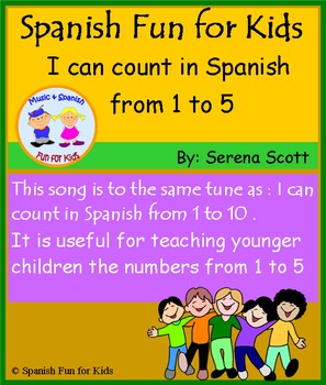 Preview of Spanish song: I can count in Spanish from 1 to 5