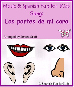 Preview of Spanish song: Las partes de mi cara (The parts of my face)