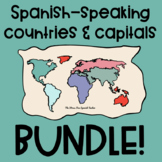 Spanish speaking countries and capitals BUNDLE of practice
