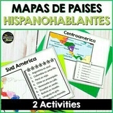 Spanish speaking countries map - Spanish worksheets on countries