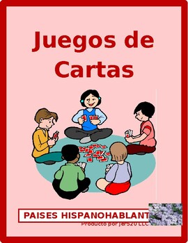 Preview of Spanish-Speaking Countries Map Card Games