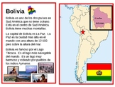 Spanish speaking countries postcards in Spanish and place mats