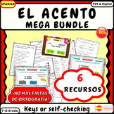 Spanish Accent Rules&Activity Mega Bundle 4 Todo sobre la 