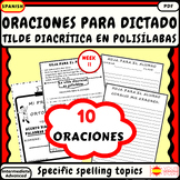 Spanish spelling dictation Accent Set 11 Acento diacrítico