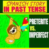 Spanish story in past tense-Preterite vs Imperfect-distanc