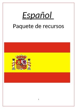 Preview of Spanish support work level A1