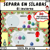 Spanish syllables Noprep game Separa las sílabas Palabras 
