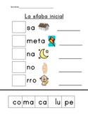 Spanish syllables cut and paste