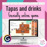 Spanish tapas vocabulary interactive restaurant game with 