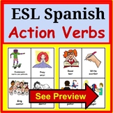 Spanish to English ESL Newcomer Activities:  ESL Flashcard
