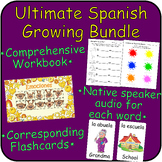 Spanish to English MEGA Growing Bundle - Flashcards, Sound